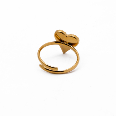 ANILLO ZO11867R DORADO+NEGRO Acero Inoxidable