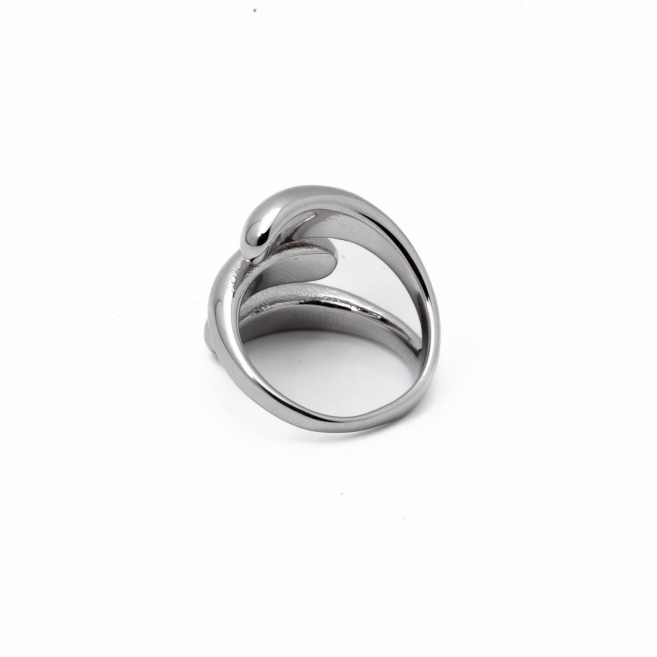 ANILLO ZO11696R PLATEADO Acero Inoxidable 2A58