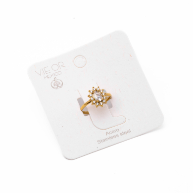 ANILLO ZO15173R DORADO Acero Inoxidable