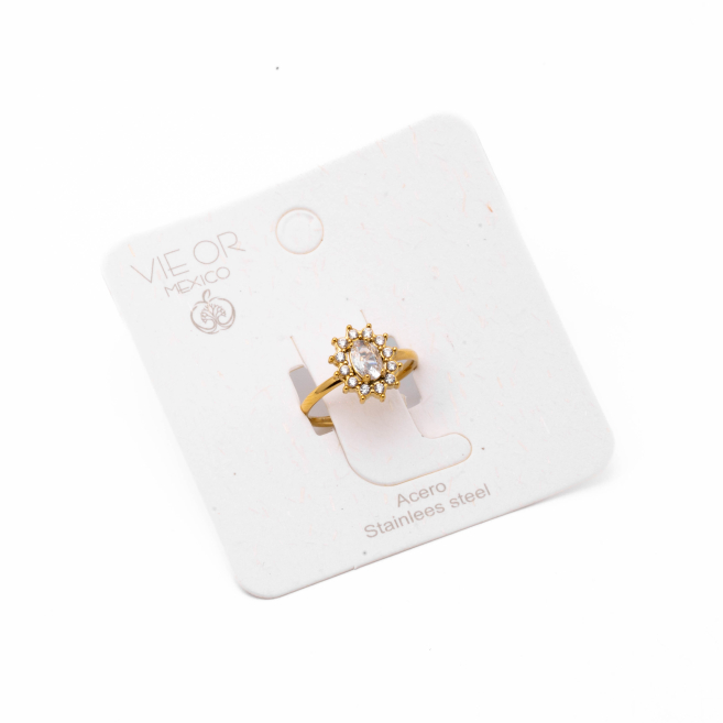 ANILLO ZO15173R DORADO Acero Inoxidable A22