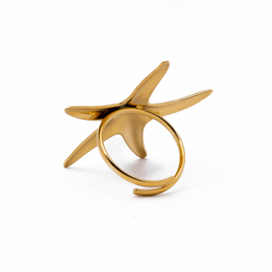 ANILLO ZO14448R DORADO Acero Inoxidable