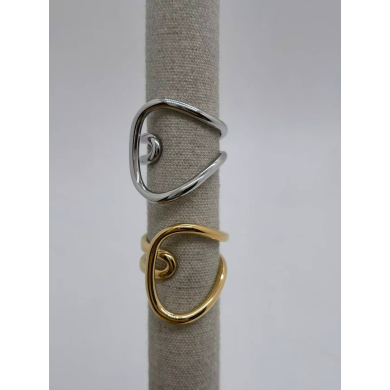 Anillo Y00844 Plateado Acero Inoxidable