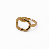 ANILLO ZO14293R DORADO Acero Inoxidable 2A24
