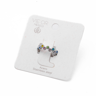 ANILLO ZO13514R PLATEADO+MULTICOLOR Acero Inoxidable