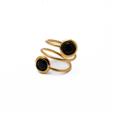 ANILLO ZO13500R NEGRO Acero Inoxidable