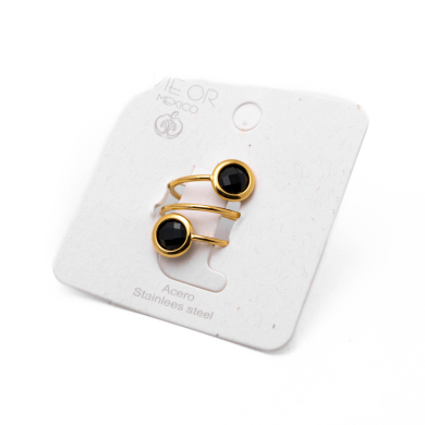 ANILLO ZO13500R NEGRO Acero Inoxidable