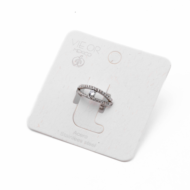 ANILLO ZO14088R PLATEADO Acero Inoxidable A12