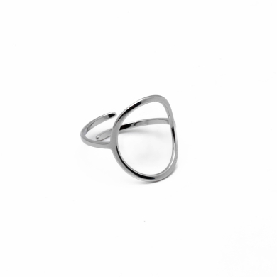 ANILLO ZO8237R Plateado Acero Inoxidable -2A43