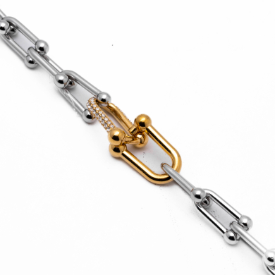 BRAZALETE ZO13166B BICOLOR Acero Inoxidable