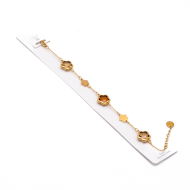 PULSERA ZO14518B/10MM DORADO+MARRON Acero Inoxidable 2C49