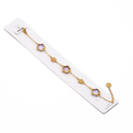 PULSERA ZO14518B/10MM DORADO+LILA Acero Inoxidable 2C49