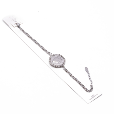 PULSERA ZO13438B PLATEADO Acero Inoxidable