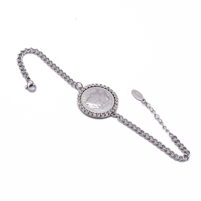 PULSERA ZO13438B PLATEADO Acero Inoxidable 2C210