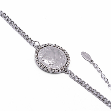 PULSERA ZO13438B PLATEADO Acero Inoxidable