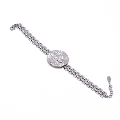 PULSERA ZO13405B PLATEADO Acero Inoxidable