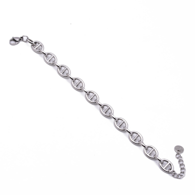 PULSERA ZO14330B PLATEADO Acero Inoxidable