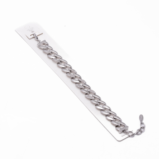 PULSERA ZO12874B PLATEADO Acero Inoxidable 2B37