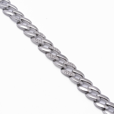 PULSERA ZO12874B PLATEADO Acero Inoxidable