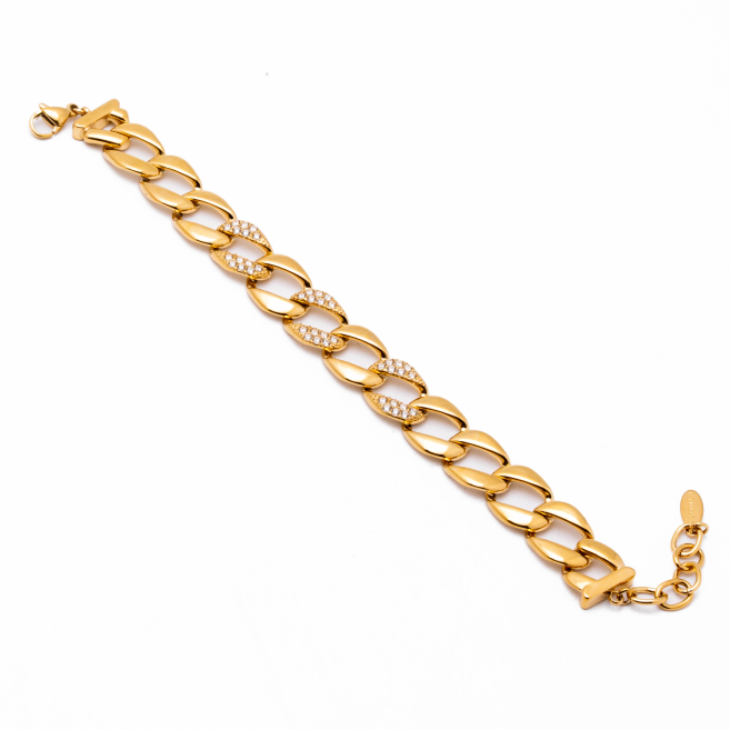 PULSERA ZO12878B DORADO Acero Inoxidable 2B37
