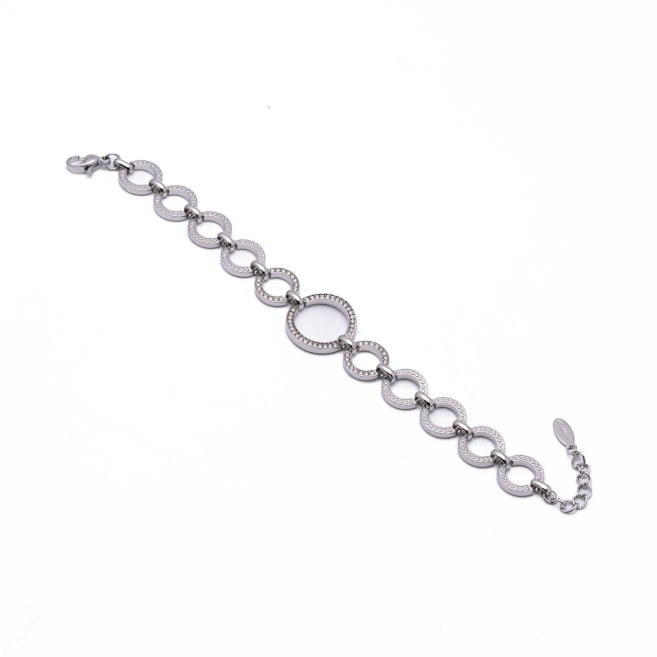PULSERA ZO13530B PLATEADO Acero Inoxidable 2B34