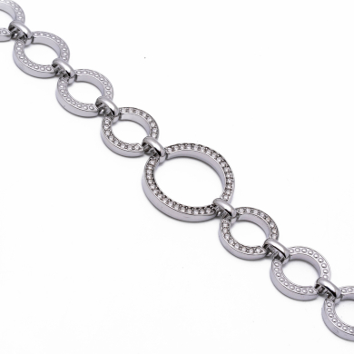 PULSERA ZO13530B PLATEADO Acero Inoxidable