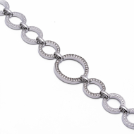 PULSERA ZO13530B PLATEADO Acero Inoxidable 2B34