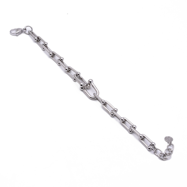 BRAZALETE ZO13166B PLATEADO Acero Inoxidable 2B47