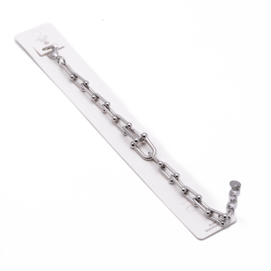 BRAZALETE ZO13166B PLATEADO Acero Inoxidable