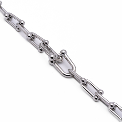 BRAZALETE ZO13166B PLATEADO Acero Inoxidable