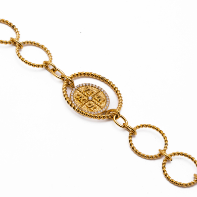 PULSERA ZO13864B DORADO Acero Inoxidable