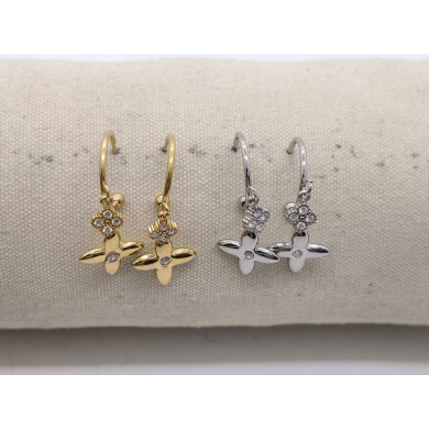 Aretes Y00867 Plateado Acero Inoxidable