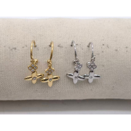Aretes Y00867 Plateado Acero Inoxidable
