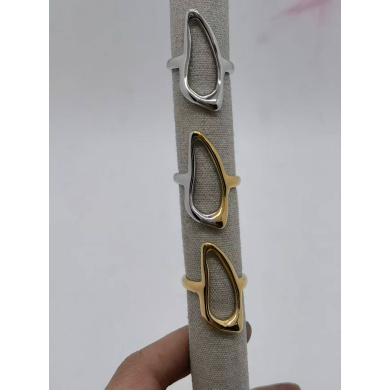 Anillo Y00871 Bicolor Acero Inoxidable