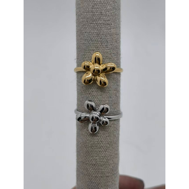 Anillo Y00878 Plateado Acero Inoxidable