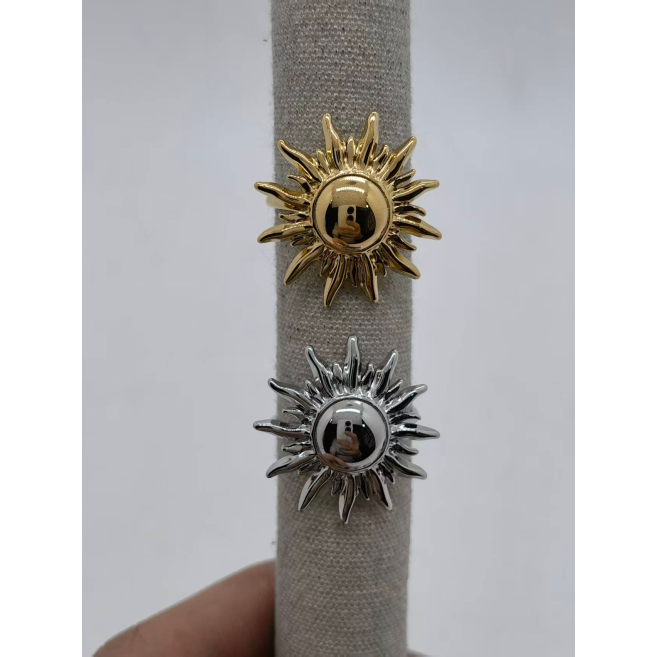 Anillo Y00879 Dorado Acero Inoxidable