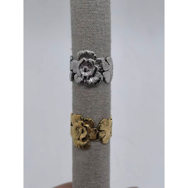 Anillo Y00888 Plateado Acero Inoxidable