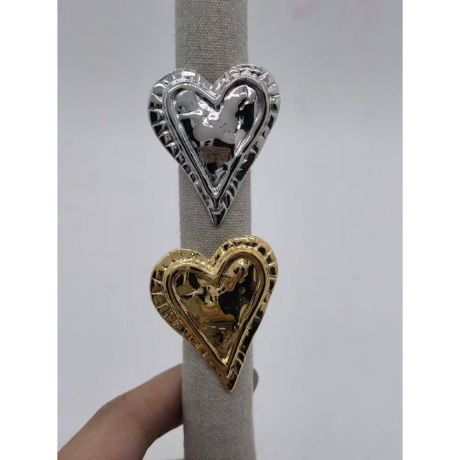 Anillo Y00889 Plateado Acero Inoxidable