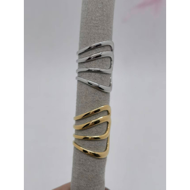 Anillo Y00898 Plateado Acero Inoxidable