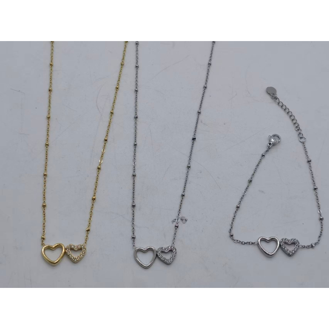 Collar Y00904 Plateado Acero Inoxidable