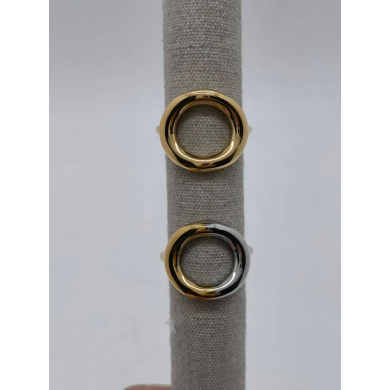 Anillo Y00910 Bicolor Acero Inoxidable