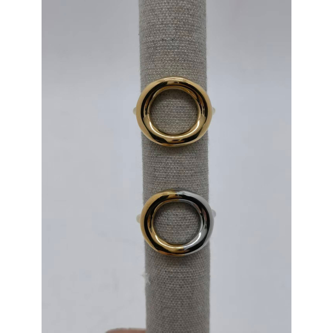 Anillo Y00910 Plateado Acero Inoxidable
