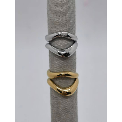 Anillo Y00912 Plateado Acero Inoxidable