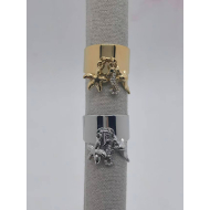 Anillo Y00913 Plateado Acero Inoxidable