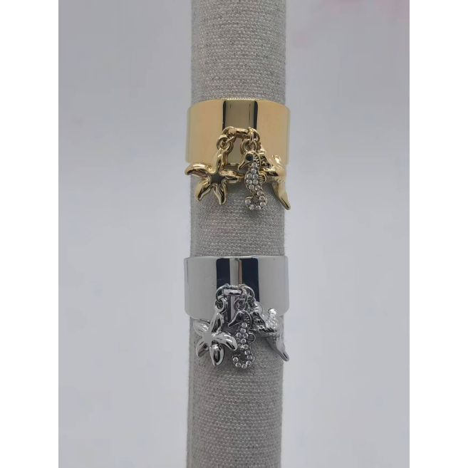 Anillo Y00913 Dorado Acero Inoxidable
