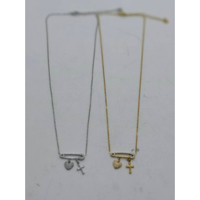 Collar Y00916 Dorado Acero Inoxidable