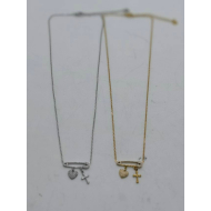 Collar Y00916 Dorado Acero Inoxidable