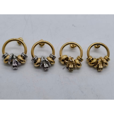 Aretes Y00931 Plateado Acero Inoxidable