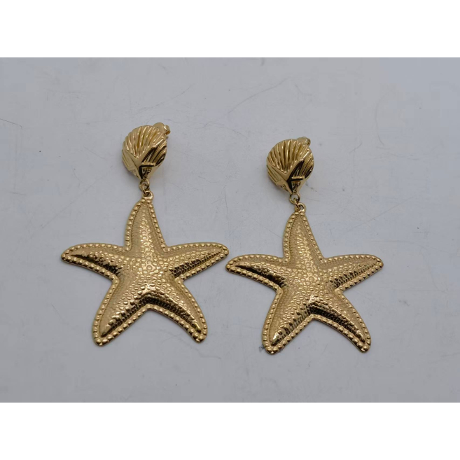 Aretes Y00948 Dorado Acero Inoxidable