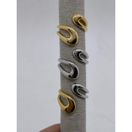 Anillo Y00953 Bicolor Acero Inoxidable