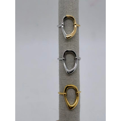 Anillo Y00955 Plateado Acero Inoxidable